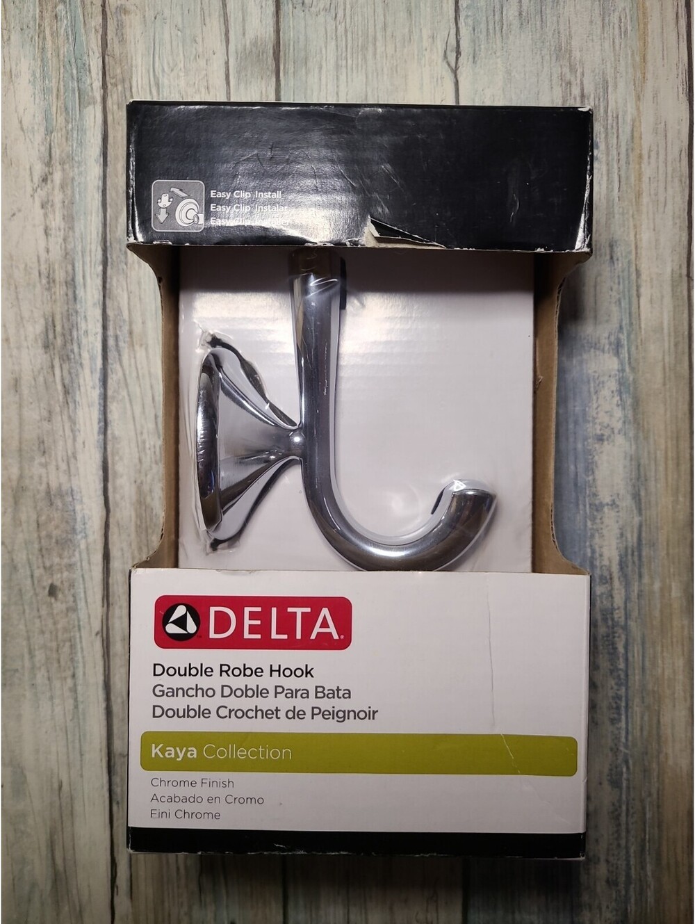 Delta Kaya Collection Robe Hook, Chrome Finish KAY35-PC Brand New